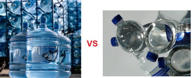 Water Cooler Bottles vs small plastic bottles
