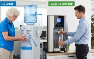 Bottled Water Coolers vs Mains-Fed Dispensers: What’s Best for Your London Workplace?